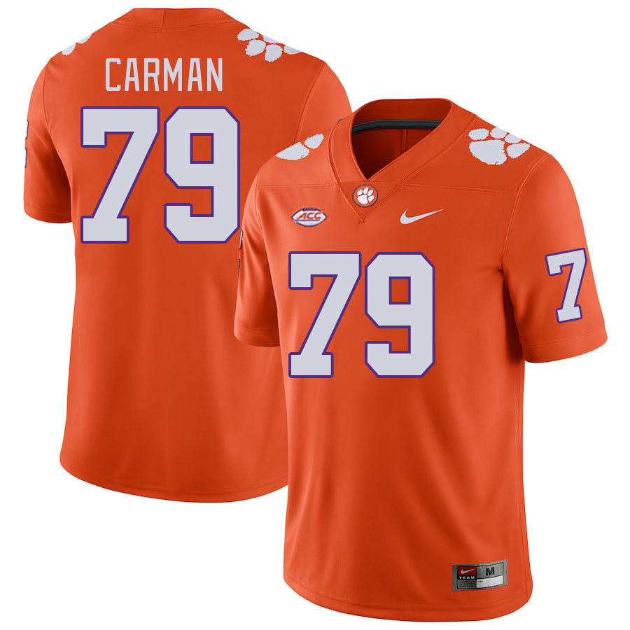 Clemson Tigers #79 Jackson Carman College Football Jerseys Stitched Sale-Orange